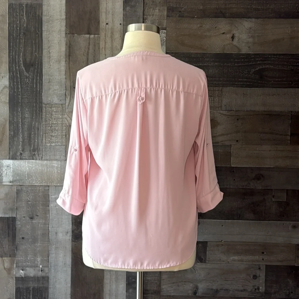 Torrid 0 Harper pink top Xlarge pastel softgirl low key luxe romantic spring - Picture 6 of 9